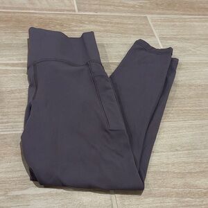 Athleta Salutation Stash Pocket II 7/8 Tight Lavender Gray S/531321